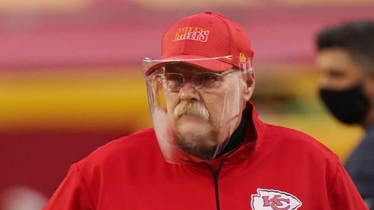 Andy Reid leaves Arrowhead Stadium in ambulance