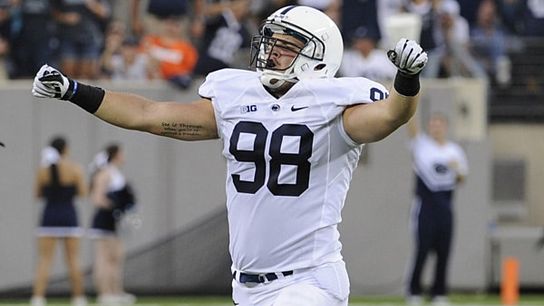 Video: Penn State DL tackles a tree (Penn State)