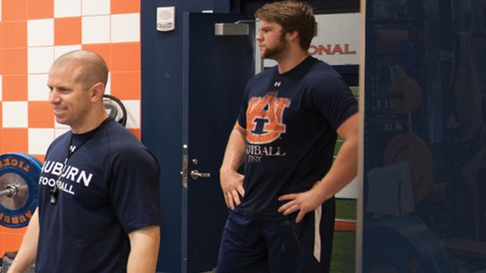 Tour Auburn's weight room and hear why Auburn freshmen don't bench their first summer