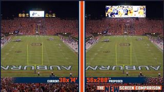Photo: Auburn's old video board pales in comparison to their new one (Featured)