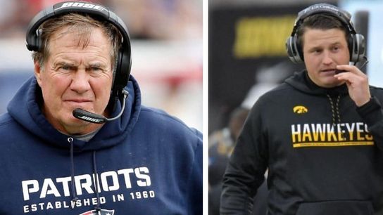 Brian Ferentz's most valuable lesson from his time under Bill Belichick? "Never walk into a meeting empty handed" (Iowa)