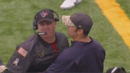 Video: Bill O'Brien gets after special teams coordinator, has to be restrained (Larry Izzo)