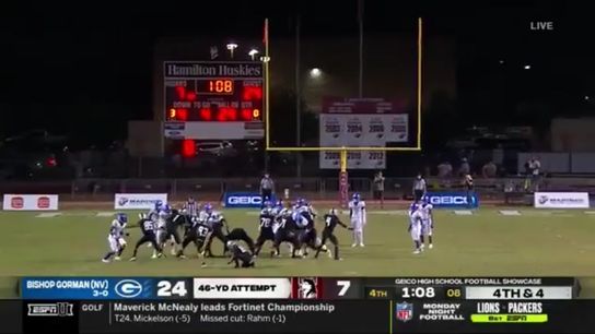 Watch: Prep power Bishop Gorman loses 24-7 lead in less than 90 seconds