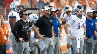 Kansas offensive coordinator Brent Dearmon leaving for Middle Tennessee (Featured)