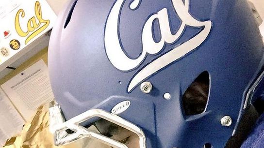 Photo: Cal may have new matte blue helmets this weekend against Texas