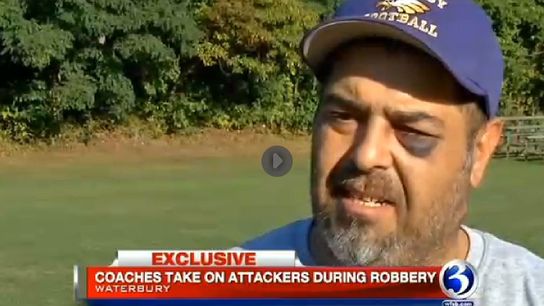 Two HS coaches sprung into action to save a player from a robbery attempt after practice