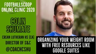 Tips on structure, organization, programming and free resources for your weight room with Colin Shumate of Crean Lutheran HS (CA) (colin shumate)