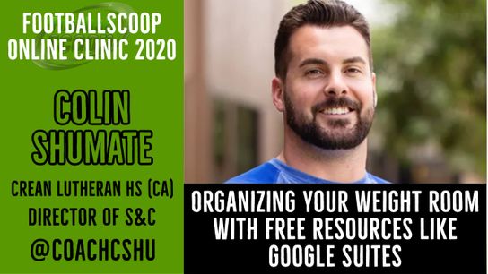 Tips on structure, organization, programming and free resources for your weight room with Colin Shumate of Crean Lutheran HS (CA) (colin shumate)