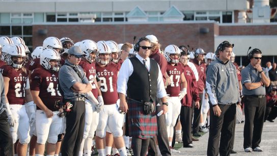 Photos: D-III coach dresses as mascot and leads team to win (Alma)