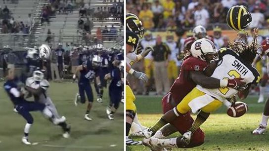 You be the judge: Is this hit from a HS game better than Clowney's?