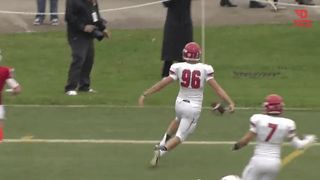 Video: Here's a first, Kicker scores a touchdown...on a kickoff! (Kickers)