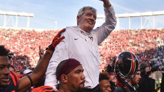 Virginia Tech is putting up a Frank Beamer statue outside Lane Stadium where no detail is overlooked (statue)