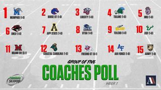 Group of 5 Coaches Poll - Week 1 (group of 5)