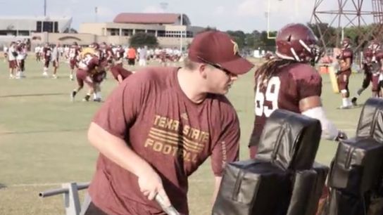 First it was ball boys, now equipment guys are getting their own hype videos (Texas State)