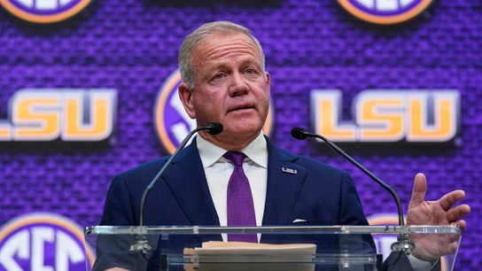 LSU's Brian Kelly says Tigers 'not being outbid' while SEC boss Greg Sankey calls for regulation