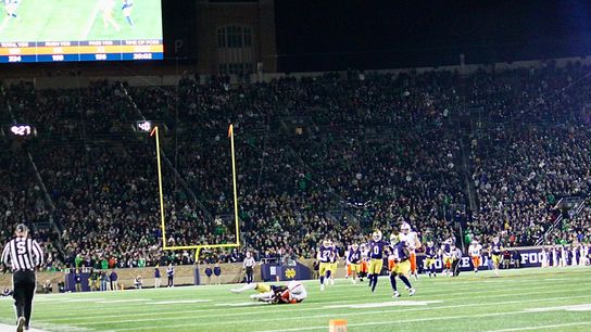 Controversial call leads to Virginia touchdown against Notre Dame (ACC Officiating)