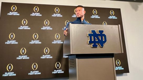 Notre Dame coach Marcus Freeman weighs in on Bill Belichick to North Carolina (Notre Dame)