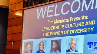 At Notre Dame, Head coaches Eddie George, Niele Ivey, SB champ Derrick Mayes discuss HBCU growth, leadership (Niele Ivey)