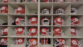 Video: Inside the Clemson equipment room and the pride behind their helmet design (video)