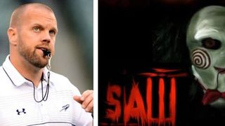 Theme music from "Saw", storm sirens, and horror movies are a staple of Iowa State's new Friday workouts (Rudy Wade)