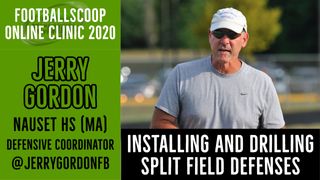 Installing and drilling split field defenses with Nauset HS (MA) DC Jerry Gordon (Massachusetts)