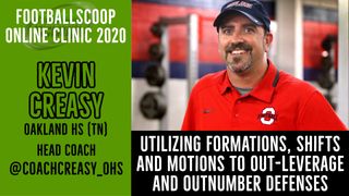 Using formations, shifts, and motions to out-leverage and outnumber defenses with Oakland HS (TN) head coach Kevin Creasy (motions)