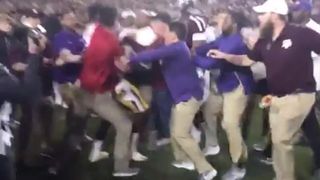 A staff fight broke out at the end of the A&M-LSU game (LSU)