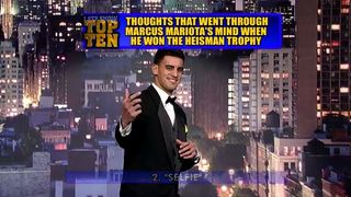 Marcus Mariota reads his top ten thoughts from winning the Heisman trophy (marcus mariota)