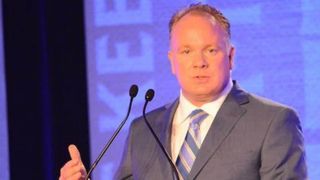 Mark Stoops explains at SEC Media Day that "it's easy to change a climate, but not a culture" (Bret Bielema)