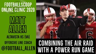 Combining the Air Raid with power run schemes with Matt Allen of Alta Vista HS (VA) (power run)