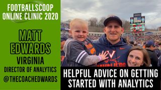 Advice on getting started with analytics with Virginia director of football analytics Matt Edwards (win)