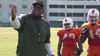 Video of the Day - Miami RB coach Ice Harris mic'd up (Video of the Day)