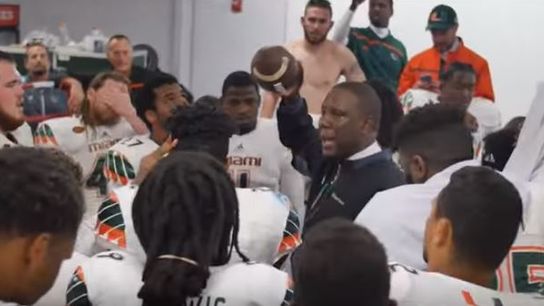 Inside the Miami locker room after the 8-lateral craziness: "Unity beats adversity" (Larry Scott)