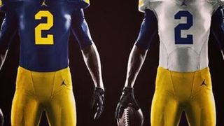 We may have our first look at Michigan's Jordan uniforms (uniforms)