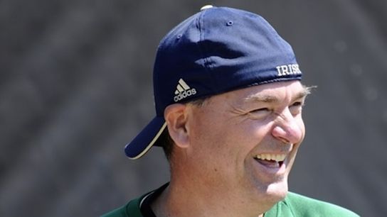 Mike Denbrock back with Notre Dame after prostate cancer surgery