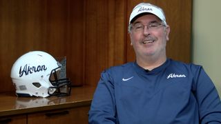 Asked about his future at Akron, Joe Moorhead shrugs and mentions "lack of resources" (Akron)