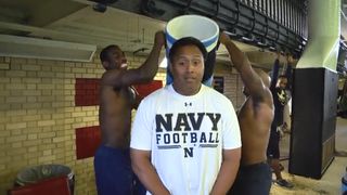 Navy takes the #IceBucketChallenge, and it turns into a team-wide pool party (Navy)