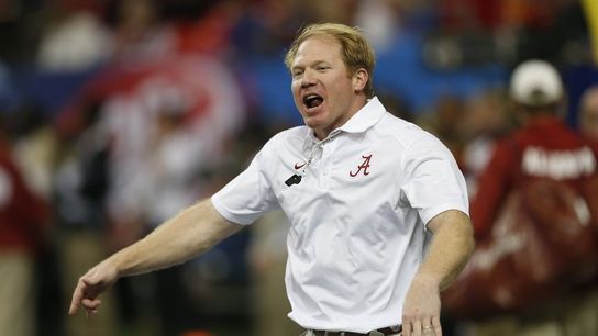 Scott Cochran takes a sledgehammer to a 2nd place trophy (Alabama)