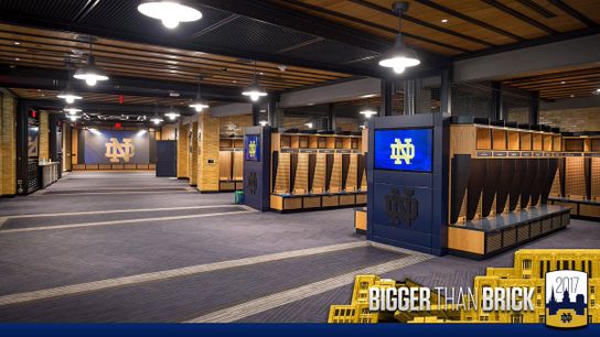 Brian Kelly explains how shuffling players locker locations has contributed to their improvement this season (Notre Dame)