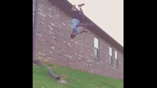 Video: Quite possibly the most impressive trick catch you'll ever see