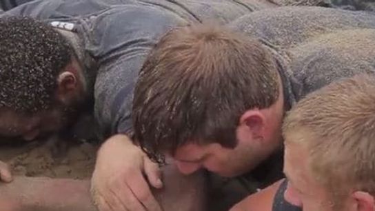 Video: Northwestern got a surprise team building exercise at 7am yesterday