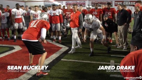 #CoachPlayerChallenge at Ohio State: "The people wanted it, Twitter wanted it, the internet wanted it..." (Ohio State)