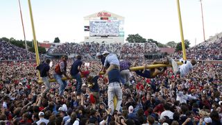 The story of the souvenir goalpost at Ole Miss has the unlikeliest of allies (goal post)