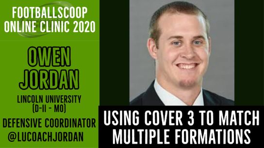 Using Cover 3 to match multiple formations with Lincoln U (D-II - MO) defensive backs coach Owen Jordan (@FauxPelini)