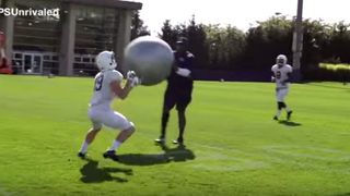 Watch how Penn State uses different distractions to train their punt/kick returners (Penn State)