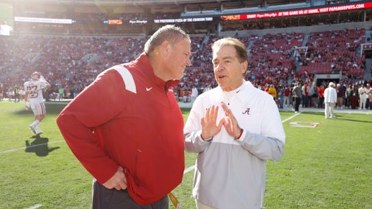 Sam Pittman explains how Nick Saban, Alabama are like 'piranhas' on the football field (college football)