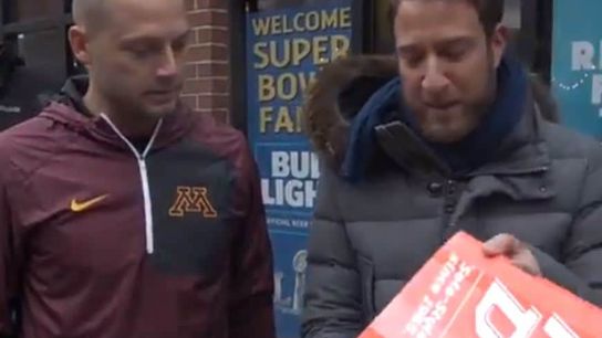 Video: PJ Fleck takes part in the internet's most popular pizza review (recruiting)