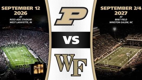 Purdue and Wake Forest scheduled a home-and-home, and it was the best thing that happened today (scheduling)