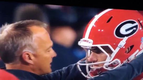 Video: Mark Richt shared a special moment with his kicker with the game on the line (Featured)