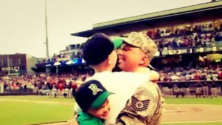 Video: Rutgers had an emotional military reunion during the Michigan game (Rutgers)